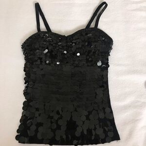 Sleeveless Top Black Sequins​